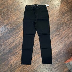 NWT Old Navy Black Women's WOW Straight Jeans Size 6